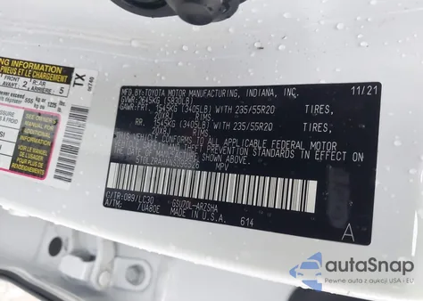 2022 Toyota Highlander Xse z USA, uszkodzony, nr VIN 5TDLZRAHXNS096526